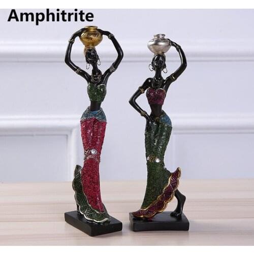 Womens Africa Statue Of Resin Decorating Accessories Modern For Home Wedding Sculpture Of Resin Ornaments Garden