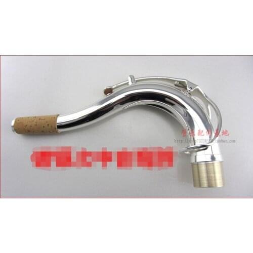 Saxophone accessories Bb tenor silver plated curved neck mouth tube tube neck neck tube