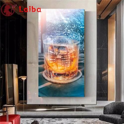 Diamond Painting The mirage in the abstract creative cup Diamond Embroidery Full Square Beaded Rhinestones Art Decor For Home