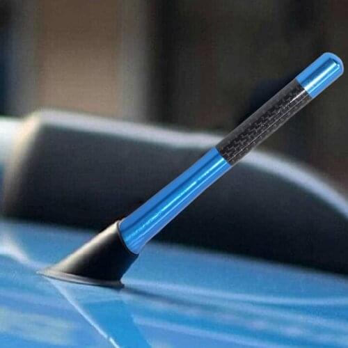 4.7" Automotive Antenna Carbon Fiber Universal Car Aerial Antenna Auto Replacement Parts for Most Vehicles