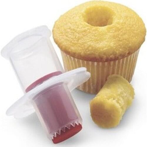 Free Shipping DIY Cupcake Muffin Cake Pastry Corer Plastic Filler Model Plunger Cutter Decorating Kitchen Divider Tools A771