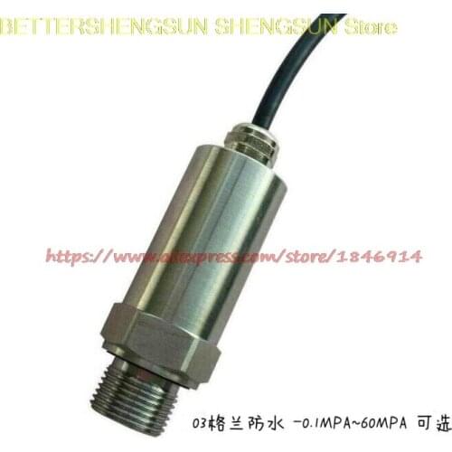 Free shipping Glenn waterproof pressure transducer sensor PT210B 4-20MA 0-10V 0-5V -0.1-60MPA