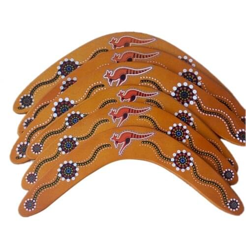 Wooden Boomerangs - Safe Kids Boomerang for Light to NO Wind Throwing