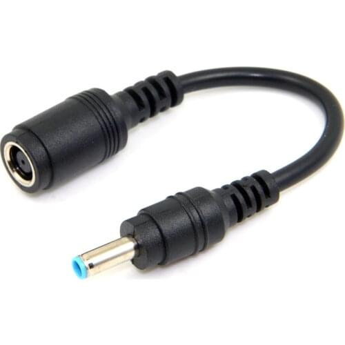 7.4*5mm Female To 4.5*3mm Male Plug DC Cable Power 90 degree Adapter Connector for HP Dell Laptop