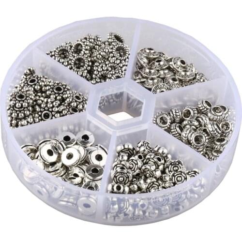 300 metal spacer beads for jewelry making mix Silver color handamde earrings bracelet accessoriy gift earring diy anklet jewelry