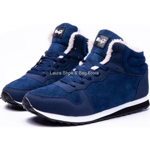 Fashion Women Winter Boots White Fur Warm Snow Boots For Girls Plus Size Winter Ankle Boots Women Sneakers Male Footwear Casual