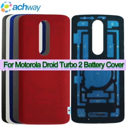 New Battery Back Cover For Motorola Droid Turbo 2 XT1585 XT1580 XT1581 Housing Case Original Replacement For MOTO X Force Cover