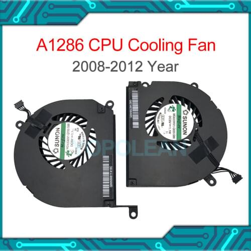 Original Left + Right CPU Cooler Cooling Fan Green Label For Macbook Pro 15" A1286 2008 2009 2010 2011 2012 Year