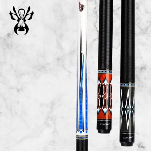 ZOKUE Russian Billiard Cue 160cm 12.75mm Radial Pin Billiard Cue Stick Featured Canadian Hard Maple Pool Cue Stick With Case