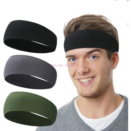 500pcs Sport Headband Running Fitness Sweatband Elastic Absorbent Sweat Cycling Jog Yoga Gym Head Band Hair Bandage Men Women