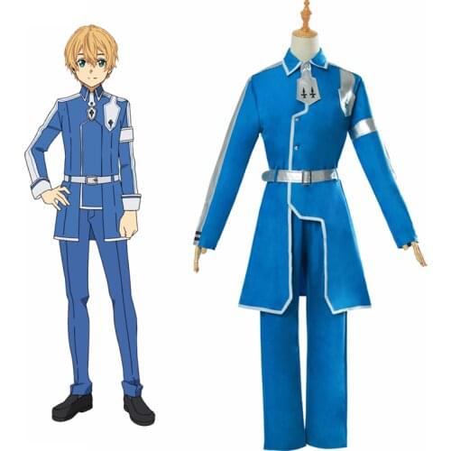Unisex Anime Cos Sword Art Online Alicization Kirito Yujio Eugeo Cosplay Costumes Uniform