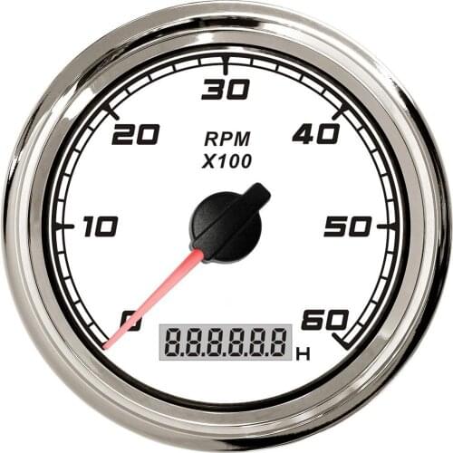 1pc High Quality Auto Tachometers Modified 85mm Ships Rev Counters 0-6000RPM with Backlight Revolution Meters Motorcycle Gauges