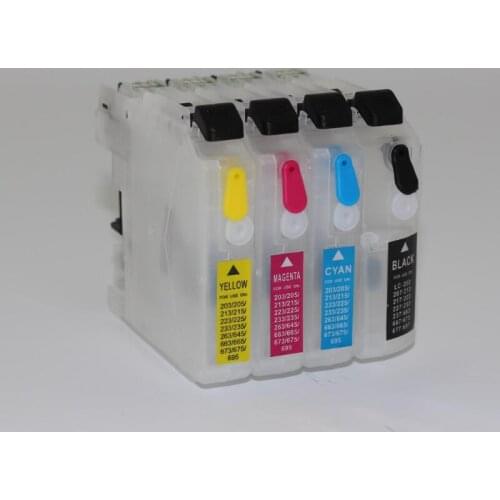 XIMO Empty LC261BK/C/M/Y refill ink cartridges for Brother DCP-J562DW/MFC-J480DW/MFC-J680DW/MFC-J880DW
