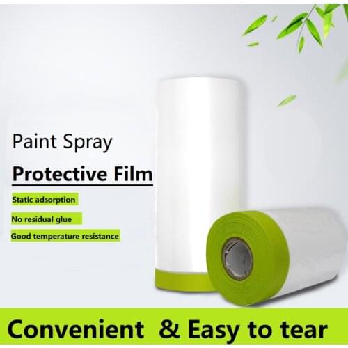 2Rolls of Functional Covers Dustproof Cars Spray Paint Static AdsorptionHousehold Household Cleaning PE Membrane Protective Film