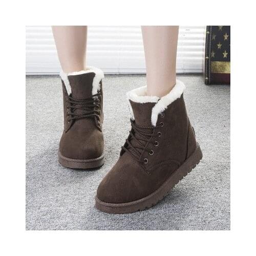 Winter new snow boots female Martin short boots foreign trade large size cotton shoes students warm and velvet shoes shoes