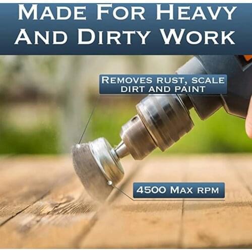 3PCS Rod electric mill for rust removal and grooving grinding mini copper wire brush full copper wire brush