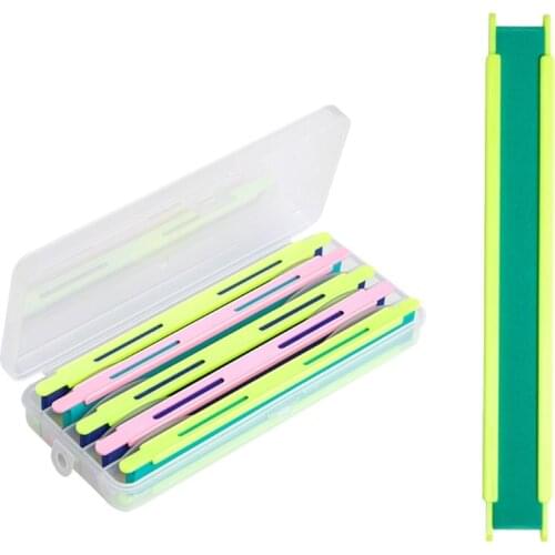 5Pcs/Set Foam Board Fishing Line Plate Winding Board Fish Lure Trace Wire Leader Swivel Fishing Tackle Accessories Box