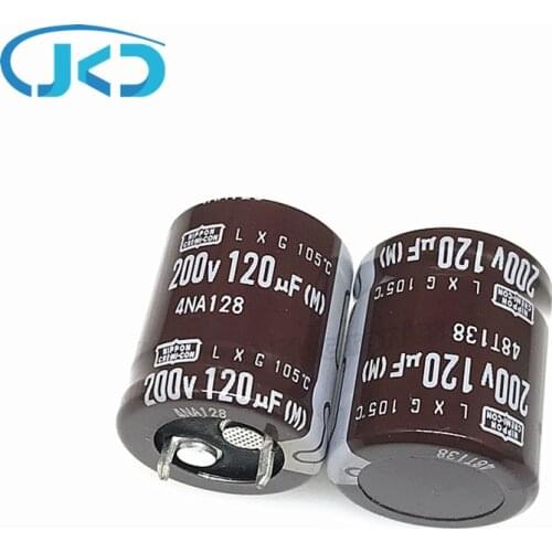 5pcs/Lot 120UF 200V Japan NCC LXG Series 22*25mm Low ESR Long Life 200V120UF Aluminum Electrolytic Capacitor NIPPON CHEMI-CON