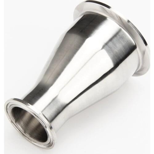 63mm To 51mm Pipe OD 2.5" To 2" Tri Clamp Reducer 304 Stainless Steel Sanitary Pipe Fitting Connector For Home Brew Homebrew
