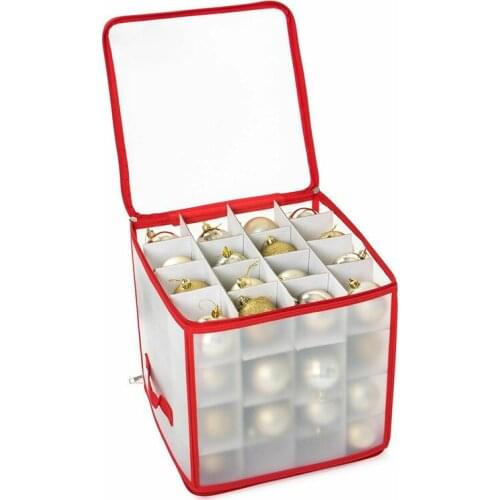 64 Baubles Storage Box Christmas Xmas Tree Decorations Organiser Christmas Balls Storage Organizer Bauble Storage Divider