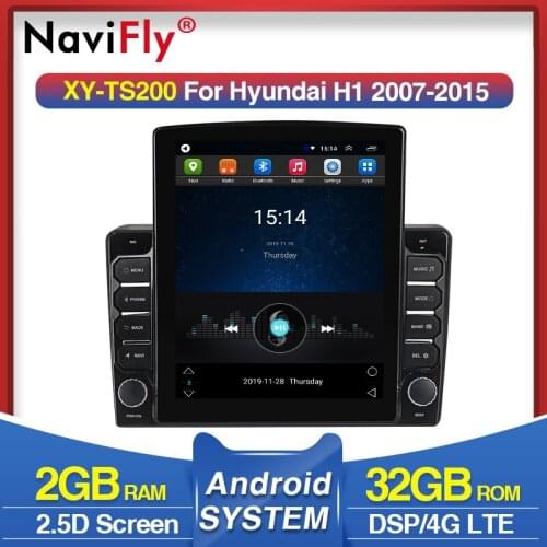 Navifly 9.7" Tesla style for Hyundai H1 TQ 2007 - 2015 Android video Car radio multimedia player navigation gps No 2 din DVD