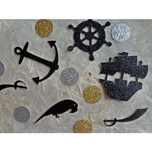 Glitter Pirate Table Confettis wedding scatters bridal shower bachelorette party Scrapbooking Embellishment cards