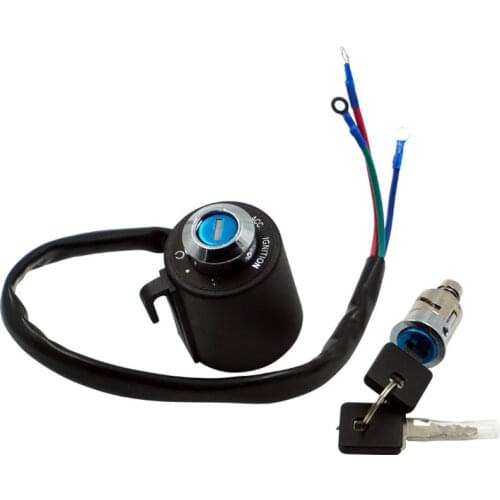 Motorcycle Lock Cylinder Lgnition Switch Lock 3 Wire with 2 Key for Sportster XL883 XL1200 1995-2003