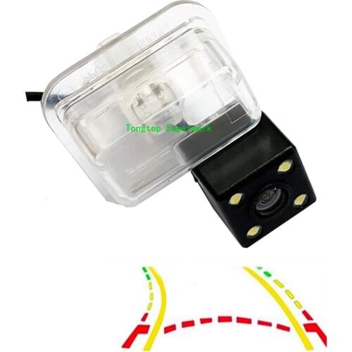 CCD Dynamic Trajectory Tracks Car Rear View Camera For Mazda CX-5 CX 5 CX5 2013 2014 Install in Original License Plate Hole