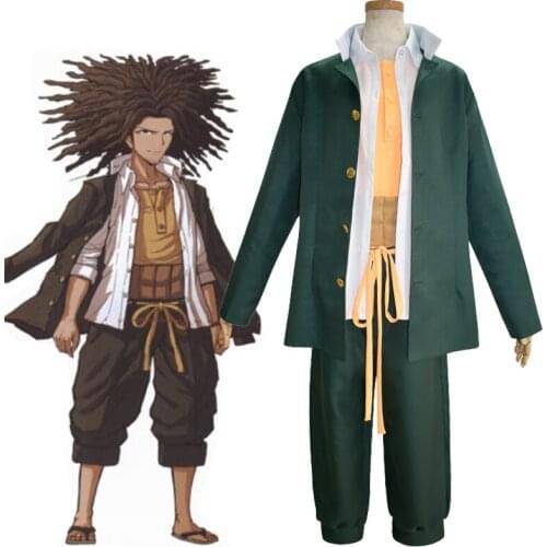 Danganronpa Trigger Happy Havoc Yasuhiro Hagakure Cosplay Costume Men Women Full Set Halloween Carnival Trench Uniform