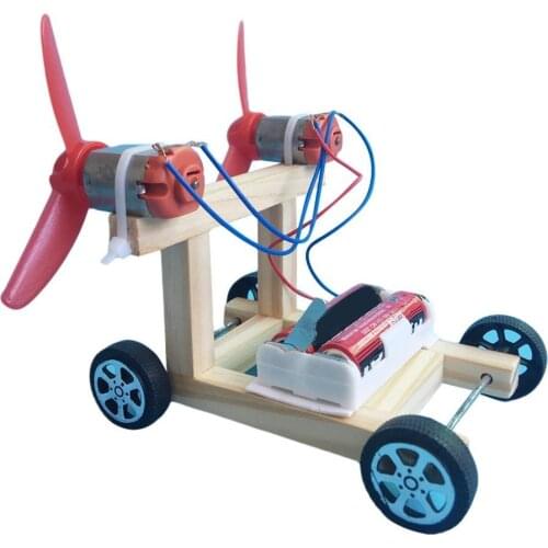 Kids DIY Self Assembly Electric Racing Car Model Teaching Aid Science Experiment Toy Interesting Children Toys Birthday Gift