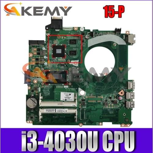 For HP Pavillion 15-P DAY11AMB6E0 SR1EN i3-4030U N15S-GM-S-A2 DDR3 Notebook motherboard Mainboard full test 100% work