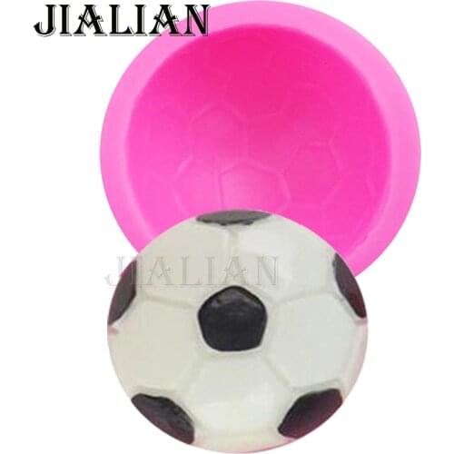Football cooking Mould silicone mold ball soap mold fondant sugar process molds DIY cake decoration tools baking utensils T0960