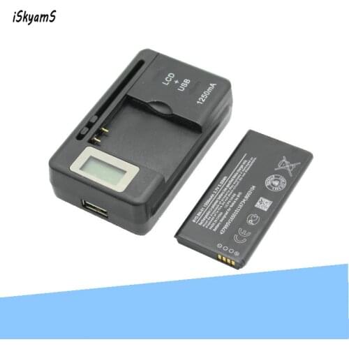 ISkyamS 1x 1500mAh Replacement bateria bn01 Battery +Universal Charger For Nokia Lumia X 1045 RM-980 RM 980 Normandy BYD BN-01