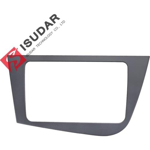 ISUDAR 2din Autoradio Fascia for Seat Leon 2005-2012 Audio Stereo Panel Mounting Installation Dash Kit Trim Frame Adapter