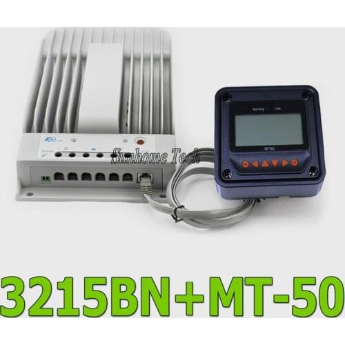 EPSOLAR 30A MPPT Solar Charge Controller 12V 24V Tracer3215BN 30A MPPT Controller Programable with MT50 LCD Display Remote