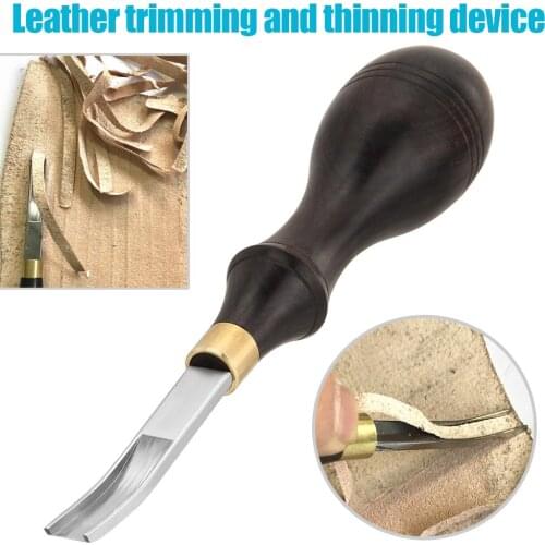 Handmade Leathercraft Leather Cut Edge Beveler Cutting Groover Skiving Trimming DIY Leather Craft Tool C66