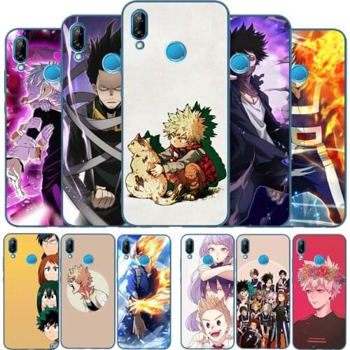 Boku no Hero Academia Soft Silicone Phone Case For Huawei P9 P10 P20 P30 P40 LITE P20 P30 P40 PRO P smart Y6 Y7 Y9 Prime nova 3i