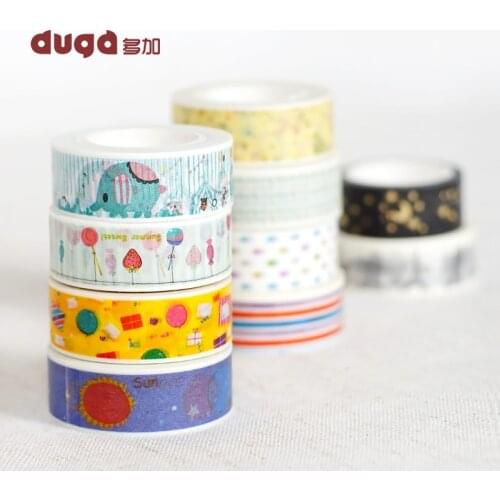 New Printing Washi Tape Office Adhesive Scrapbooking Tools Kawaii Decorative Great Christmas Cute Craft Gift Banner