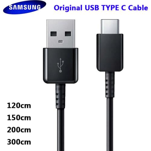 Original Samsung TYPE C Cable 1.2/1.5M Fast Charger Data Line For samsung Galaxy S8 S9 Plus S10 Note 8 9 10 A3/A5/A7 2017