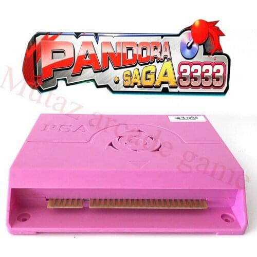 Pandora 3d Box Saga 3333 in 1 Jamma Arcade Game PCB Board Motherboard HD VGA Output HD For Machine Cabinet Coin operated