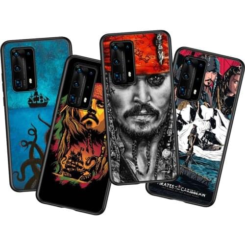 Pirates Caribbean Silicone Cover For Huawei P40 P30 P20 Pro P10 P9 P8 Lite RU E Mini Plus 2019 2017 Soft Phone Case