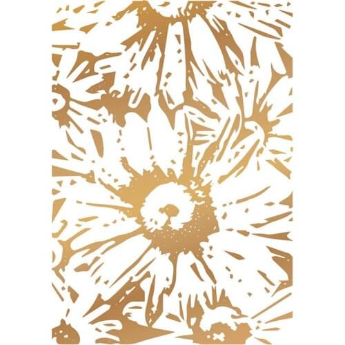 Sunflower Background Plate Hot Foil Plate Silver DIY Embossing Die Cut Scrapbooking Stencils Hot Stamping Foil 2020 Cutting dies