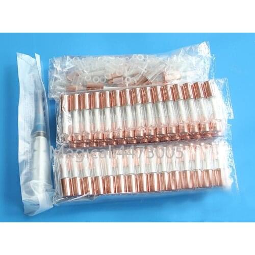 1.2ML Clear Empty PET Lip Gloss Tubes Plastic Lip Balm Tube Lipstick Mini Sample Cosmetic Portable Container with Rose Gold Cap