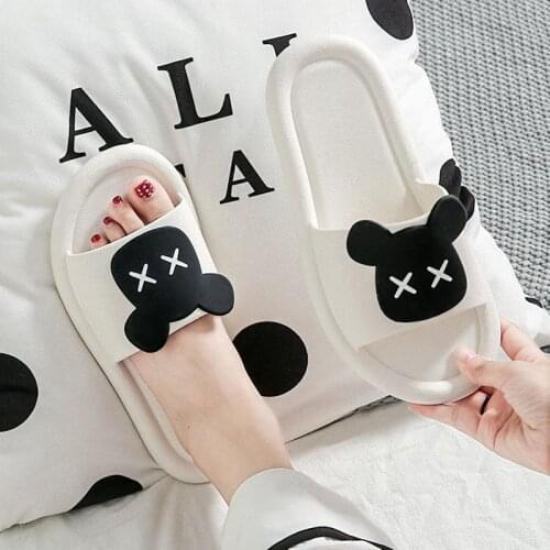 Slippers womens summer celebrity ins slippers couple a pair of indoor and lovely slippers quick-drying lightweight anti-slip