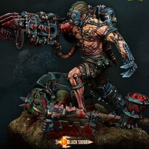 [tuskmodel] 75MM resin model kit butch orc 40k