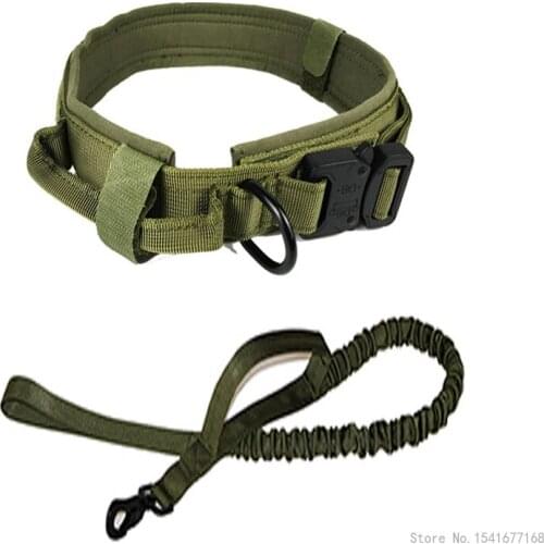 Outdoor Tactical Dog Clothing Leashing Rope Dog Collar Wear-resistant K9 Seat Belts and Leashes for Small and Large Dogs