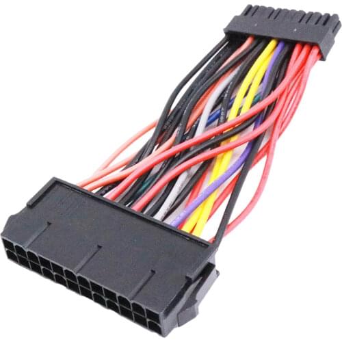 Replacement Mini 24 Pin Male To 24 Pin Female ATX Main Power Adapter Cable for DELL Optiplex 380 580 760 780 960 980 990
