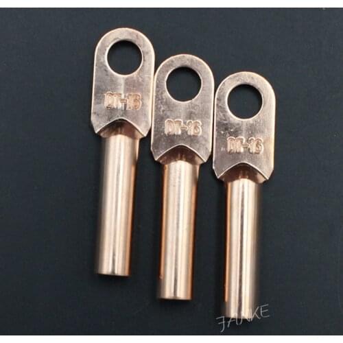 1piece DT-16 16mm2 Cable Lug Terminal Connector Copper Tone for 8.5mm Dia Bolt Electric power fittings Factory standard B type