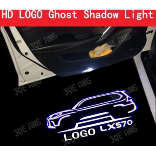 2pcs For 2007-2021 LEXUS LX570 lx HD No Fading LED Car Door Light Projector Ghost Shadow Light Welcome Light Atmosphere Light
