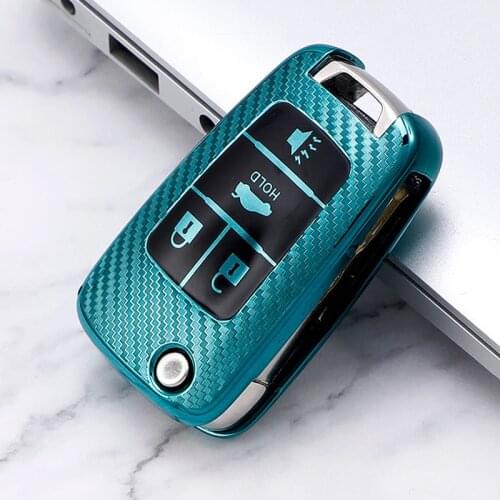 Carbon Fiber TPU Car Key Case Cover For Buick Chevrolet Cruze Opel Vauxhall Insignia Astra J Zafira C Mokka Encore Accessories